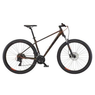 Велосипед KTM CHICAGO 292 рама S/38, темно-зелений (чорно/помаранчевий) 22813130 фото