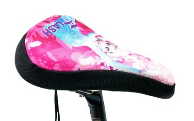 Накладка на детское седло FROZEN с гелевым наполнителем 200*150mm (черно-розовый) SAD-473 фото