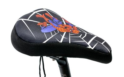 Накладка на детское седло Spider Man с гелевым наполнителем 200*150mm (черно-красный) SAD-475 фото