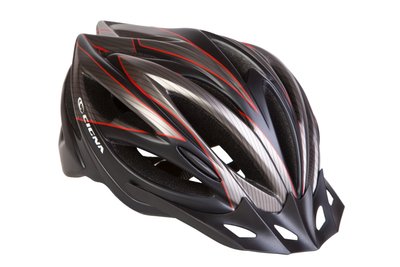 Шлем велосипедный с козырьком CIGNA WT-068 (черно-красный) HEAD-017 фото