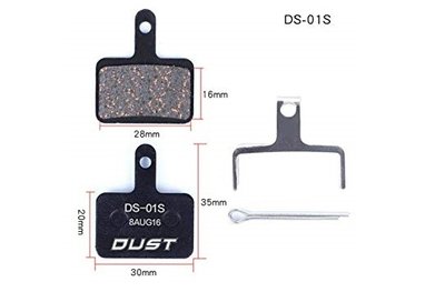 Колодки тормозные полуметалл disc DUST DS-01S Shimano M515/M446/Tektro Draco и др. BRS-015 фото