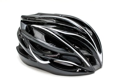 Шлем велосипедный FSK AH404 чёрно-белый HEAD-027 фото
