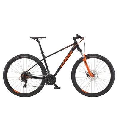 Велосипед KTM CHICAGO 272 27.5" рама M/43, чорний матовий (помаранчевий), 2022 22814113 фото