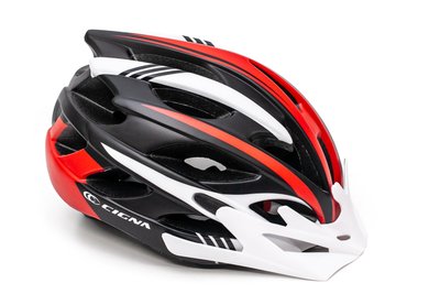 Шлем велосипедный с белым козырьком CIGNA WT-016 HEAD-036 фото