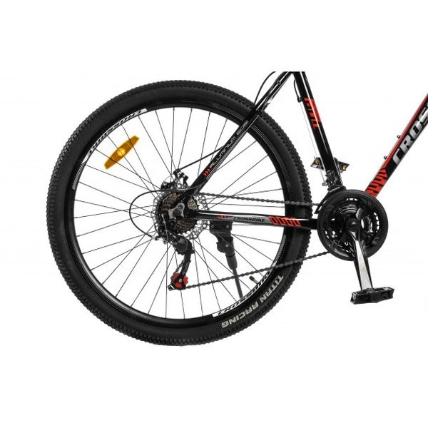 Велосипед CrossBike Everest 27.5" 19" чорний-червоний 27CJPr-004436 фото