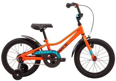 Велосипед 16" Pride FLASH 16 2023 оранжевый SKD-67-97 фото