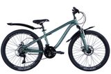 Велосипед 24" Discovery FLINT AM DD 2024 (зелено-сріблястий (м)) OPS-DIS-24-332 фото