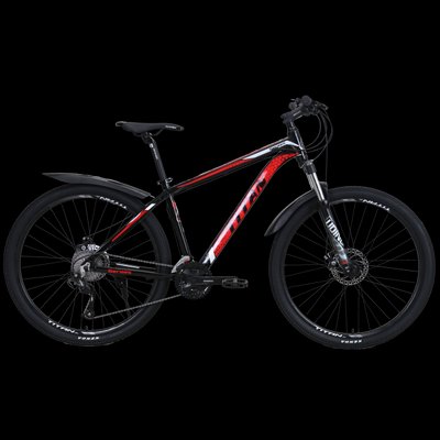 Велосипед Titan Germes 27.5"17" Черный-Красный 27TWA21-003593 фото