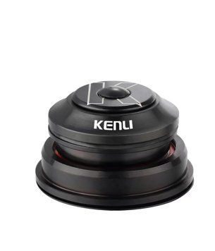Рульова колонка безрізьбова напівінтегр. 1-1/8&rdquo;-1.5&rdquo; чорний (матовий) KENLI KL-B332 пром. підшипник HSE-155 фото