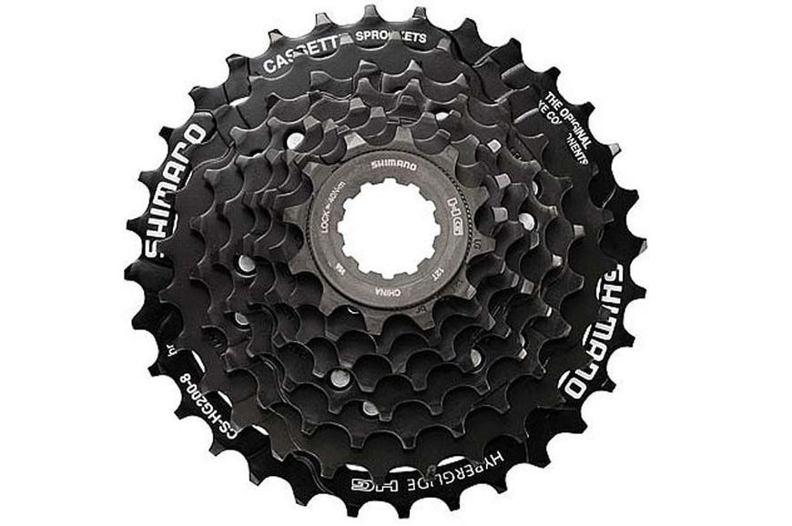 Касета SHIMANO CS-HG200 8-к 12-32T
Касета Shimano CS-HG200 8sp, вiciм зiрок, розрахунок зубiв: 12-32. FRW-003-50 фото