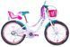 Дитячий велосипед Formula Kid FLOWER PREMIUM 20&Prime;, білий з рожевим та бірюзовим, 2026 OPS-FRK-20-244 фото