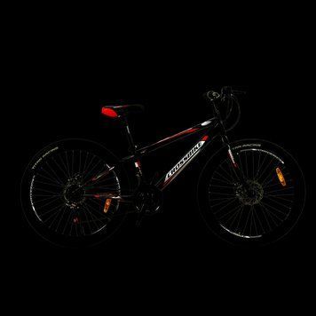 Велосипед CROSSBIKE Spark D-Al 26 13 Чорний-Червоний 26CJPr-004462 фото