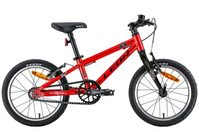 Велосипед 16" Leon GO Vbr 2022 (червоний з чорним) OPS-LN-16-003 фото