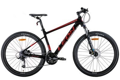 Велосипед 27.5" Leon XC-80 AM Hydraulic lock out HDD 2022 (чорний з червоним (м)) OPS-LN-27.5-147 фото