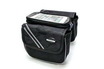 Велосумка на раму, з вiддiленням пiд смартфон BRAVVOS QL-200 BIB-015 фото