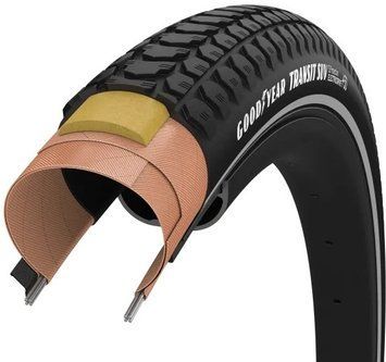 Покришка 700x40 (40-622) GoodYear Transit SUV S3: Protection, Wire, Black + reflective strips, 60tpi TIR-51-87 фото