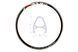 Обід 24 "AL 36H 14G двустін. З проточкою RACE HLQC-04 під Vbr чорн. RIM-24-001-10 фото 2