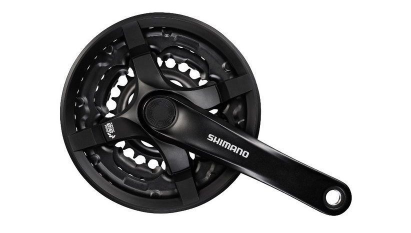 Шатун L175мм 24-34-42Т SHIMANO FC-TY501 (чорний) CHW-107 фото