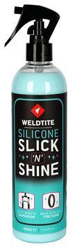 Силіконовий захист і блиск Weldtite 03042 Silicone Slick 'N' Shine для ніг вилок та покришок, спрей, 400мл LUB-49-48 фото