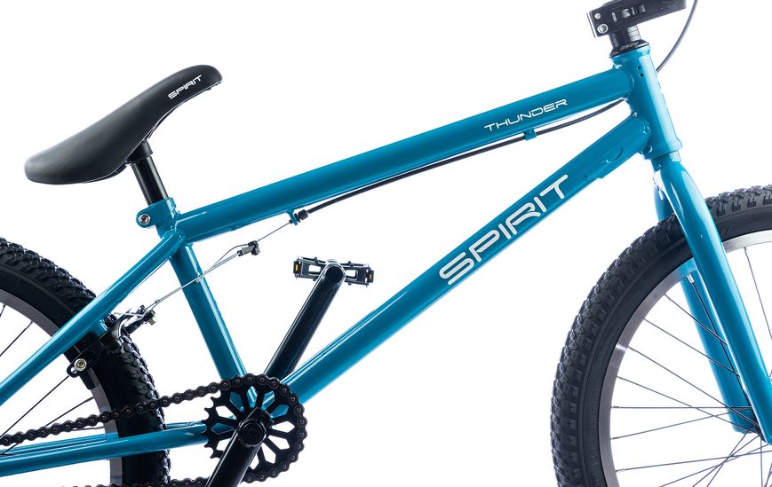 Велосипед Spirit Thunder 20", рама Uni, голубой/глянец, 2021 52020243000 фото