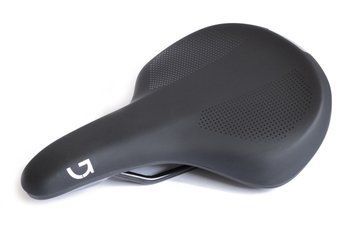 Сідло Green Cycle Comfort Foam 190, сталеві рейли, чорне SAD-06-03 фото