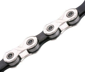 Ланцюг інд. 114 зв. 1/2x11/128 KMC X11-1 NPBK silver/black CHA-62-67 фото