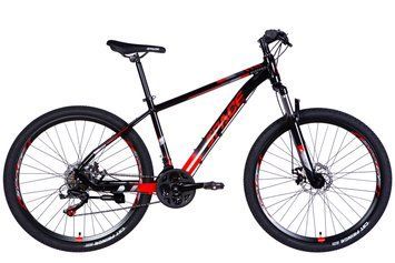 Велосипед AL 27.5" SPACE MERCURY DD FR рама-17" чорно-червоний 2026 OPS-SP-27.5-076 фото