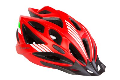 Шлем велосипедный с козырьком СIGNA WT-036 (красный) HEAD-012 фото