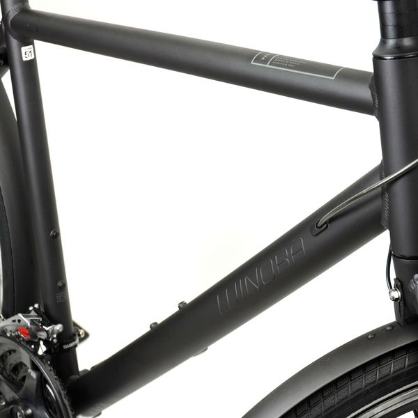 Велосипед Winora Flitzer men 28" 24-G Acera, рама 61 см, чорний матовий, 2021 4050024861 фото