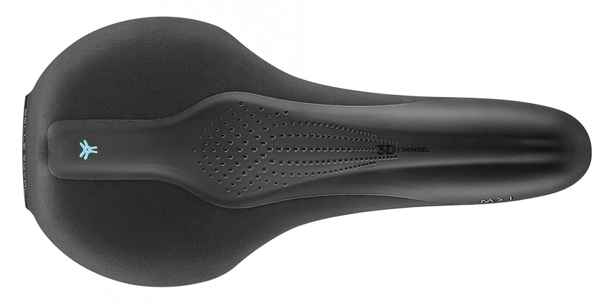 Сідло Selle Royal SCIENTIA M1 Moderate, 3D skingel, оббивка Black gummy/Black mokka, 289х141мм, 425г, рейли сталь + Curva suspension, unisex, чорне SAD-06-28 фото