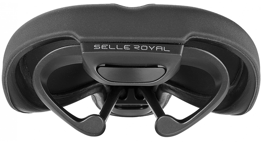 Сідло Selle Royal SCIENTIA M1 Moderate, 3D skingel, оббивка Black gummy/Black mokka, 289х141мм, 425г, рейли сталь + Curva suspension, unisex, чорне SAD-06-28 фото