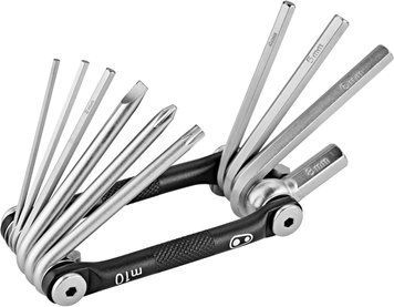 Мультитул Crankbrothers M10, 2/2.5/3/4/5/6/8мм, T25, Phillips #2, flat #2, чорний TOO-02-76 фото
