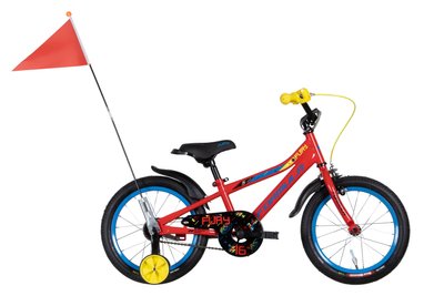 Велосипед 16" Formula FURY 2022 (червоний з жовтим та синім) OPS-FRK-16-183 фото