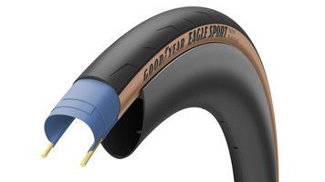 Покришка 700x32 (32-622) GoodYear Eagle Sport Tube Type Folding Tan, 60tpi TIR-43-47 фото