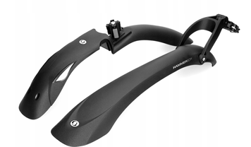 Комплект крил 24" -29" SIMPLA Hammer 3 SDE, SPEEDclamp mounting швидкознімне кріплення, чорні з білими вставками MUD-58-39 фото