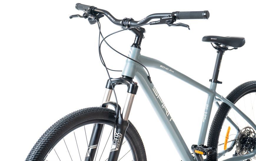 Велосипед Spirit Echo 7.4 27,5", рама L, сірий, 2021 52027117450 фото