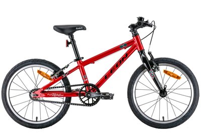 Велосипед 18" Leon GO Vbr 2022 (червоний з чорним) OPS-LN-18-003 фото